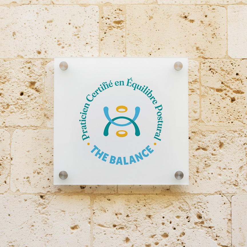 Plaque Professionnelle des Praticiens Certifiés en Équilibre Postural The Balance